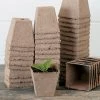 Jiffypots® 2¼-inch Square Biodegradable (Pack Of 100) 1 Jiffypots® 2¼-inch Square Biodegradable (Pack Of 100) -Botanical Bliss 06632 pk 100