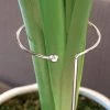 Single Silver Amaryllis Stake