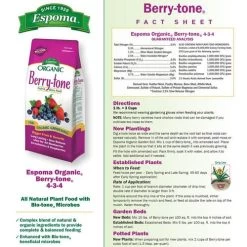 Espoma Organic® Berry-tone® Fruit & Berry Food 5 Espoma Organic® Berry-tone® Fruit & Berry Food -Botanical Bliss 26474 1