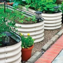 Vego Garden® 17-Inch 6 In 1 Modular Metal Raised Bed (White) -Botanical Bliss 29479 7