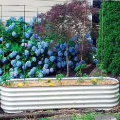 Vego Garden® 17-Inch 9 In 1 Modular Metal Raised Bed (White) 11 Vego Garden® 17-Inch 9 In 1 Modular Metal Raised Bed (White) -Botanical Bliss 29480 1