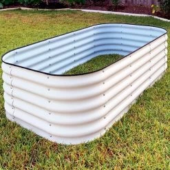 Vego Garden® 17-Inch 9 In 1 Modular Metal Raised Bed (White) 16 Vego Garden® 17-Inch 9 In 1 Modular Metal Raised Bed (White) -Botanical Bliss 29480 6