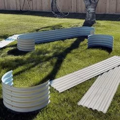 Vego Garden® 17-Inch 10 In 1 Modular Metal Raised Bed (White) -Botanical Bliss 29481 3