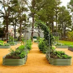 Vego Garden® Modular Arched Single Section 1.5 Foot Trellis System -Botanical Bliss 29486 1