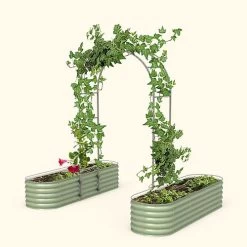 Vego Garden® Modular Arched Single Section 1.5 Foot Trellis System -Botanical Bliss 29486 2