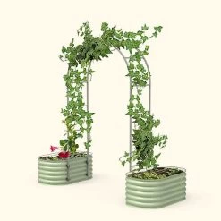 Vego Garden® Modular Arched Single Section 1.5 Foot Trellis System -Botanical Bliss 29486 3
