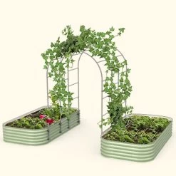 Vego Garden® Modular Arched Single Section 1.5 Foot Trellis System -Botanical Bliss 29486 5