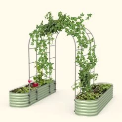 Vego Garden® Modular Arched Single Section 1.5 Foot Trellis System -Botanical Bliss 29486 6