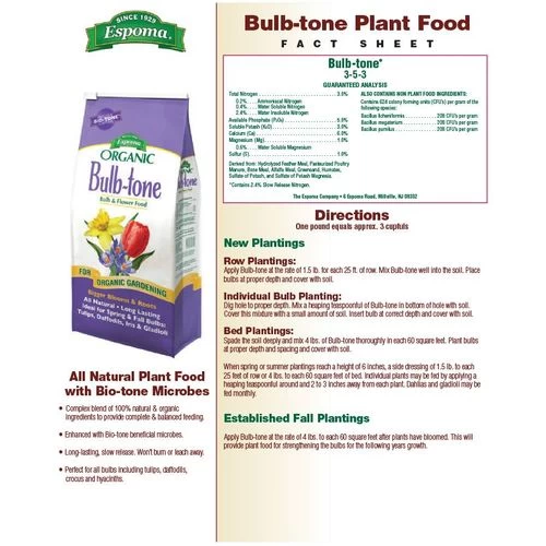 Espoma Organic® Bulb-tone® Bulb And Flower Food 4 Espoma Organic® Bulb-tone® Bulb And Flower Food - Image 2