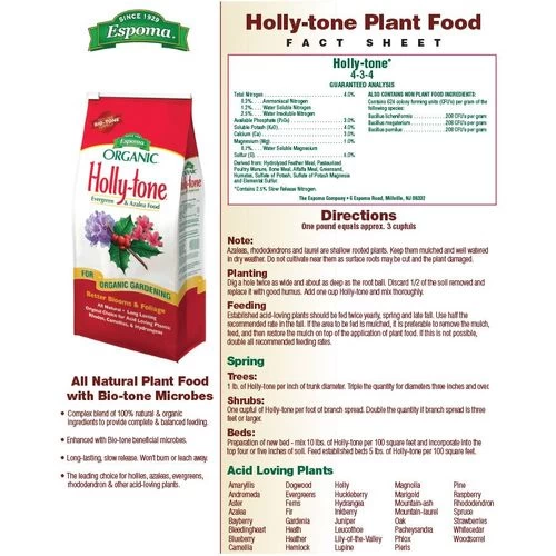 Espoma Organic® Holly-tone® Evergreen & Azalea Food 4 Espoma Organic® Holly-tone® Evergreen & Azalea Food - Image 2